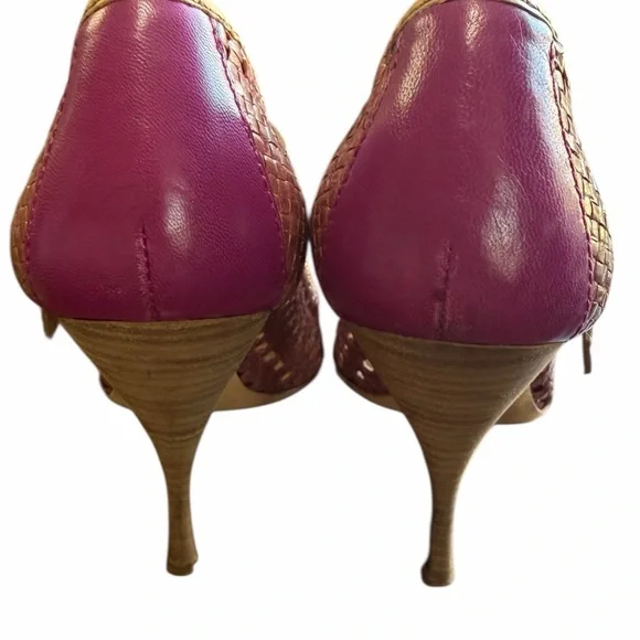 Miu Miu Vintage woven leather Mary Jane pumps. Size 38.5 - Picture 9 of 11